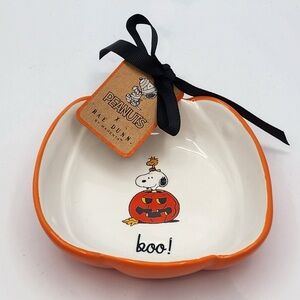 Rae Dunn Peanuts Snoopy Great Pumpkin Woodstock too trinket dish - Brand new!
